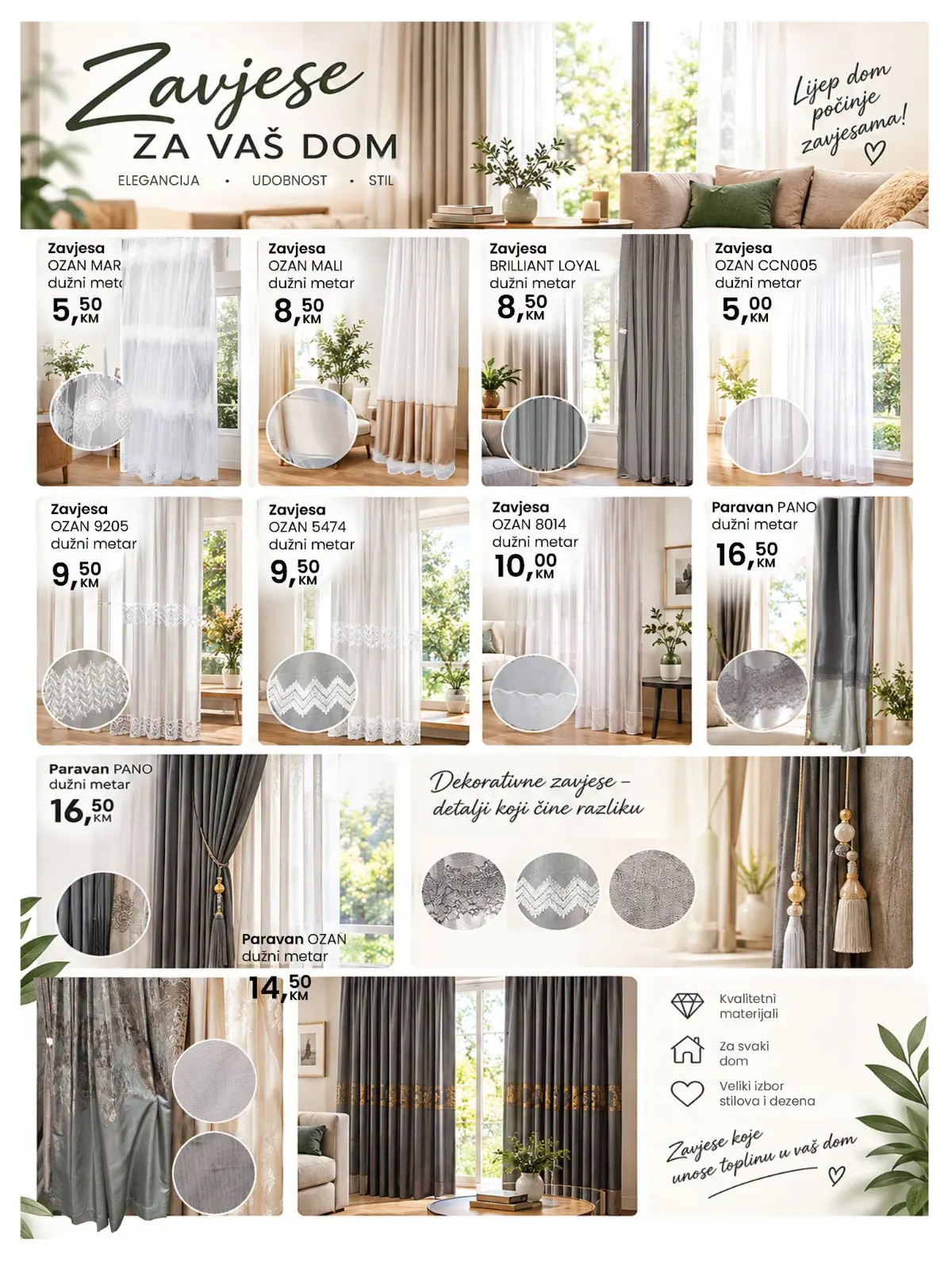 Fortuna HOME katalog – zavjese i dekorativni tekstil za dom