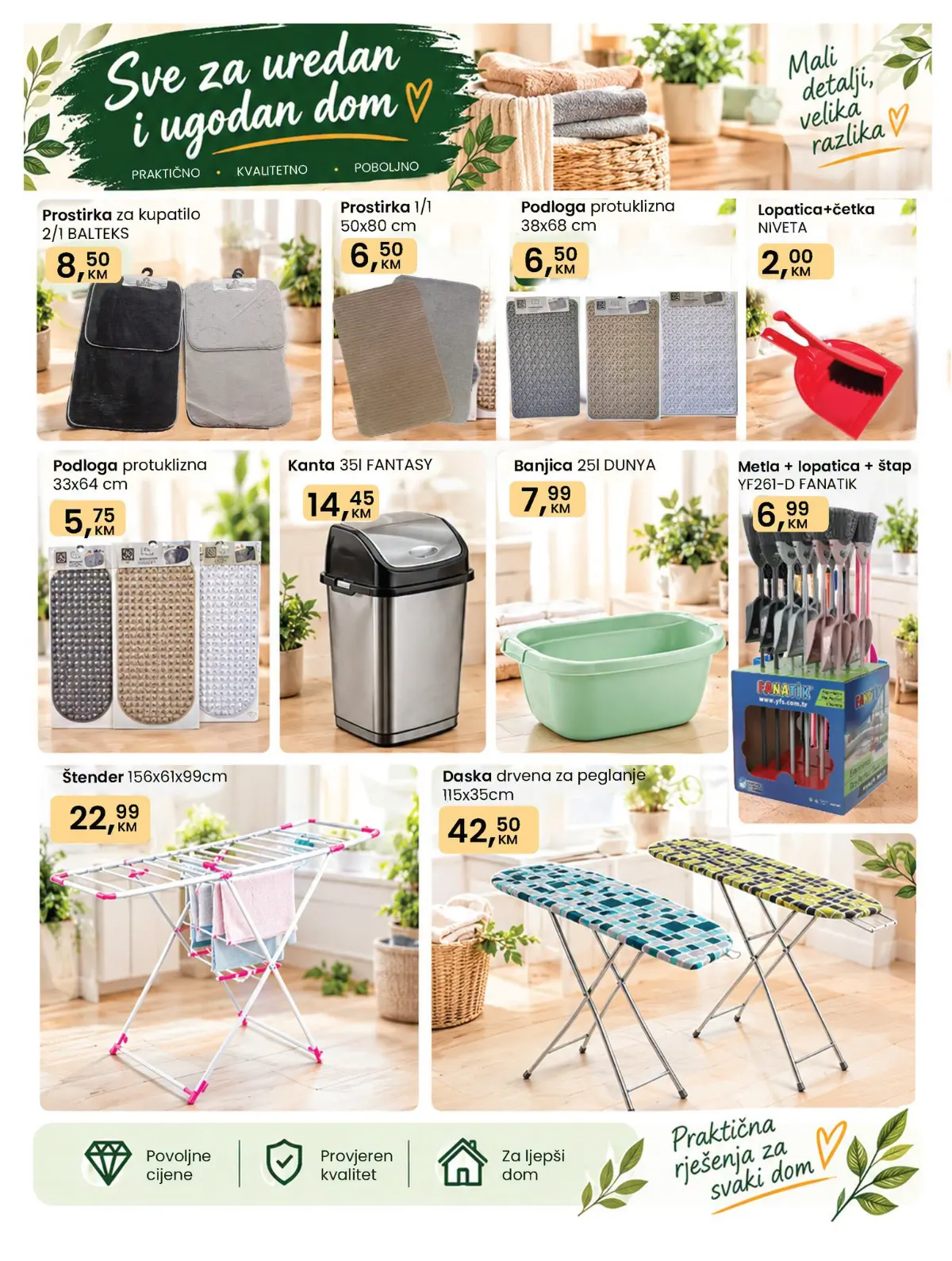 Fortuna HOME katalog – prostirke, korpe, sušila za veš i praktična oprema za dom