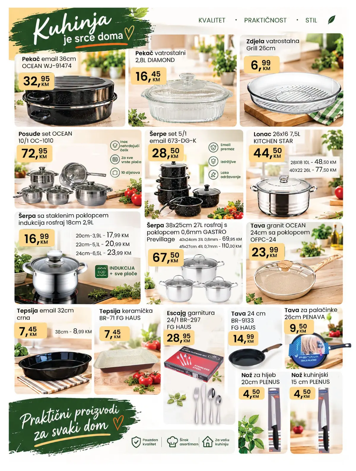 Fortuna HOME katalog – tave, šerpe, lonci i kuhinjsko posuđe