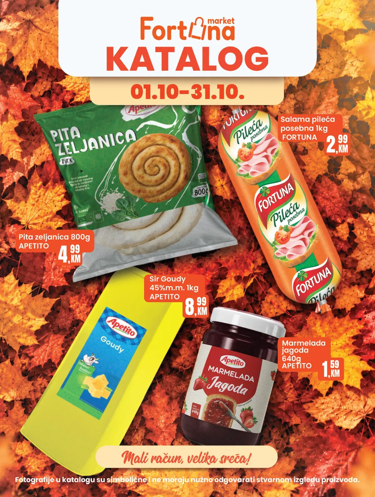 Fortuna Market katalog od 01. do 31.10.2026. – oktobarska ponuda hrane, pića, slatkiša, kućnih potrepština i drugih proizvoda po akcijskim cijenama