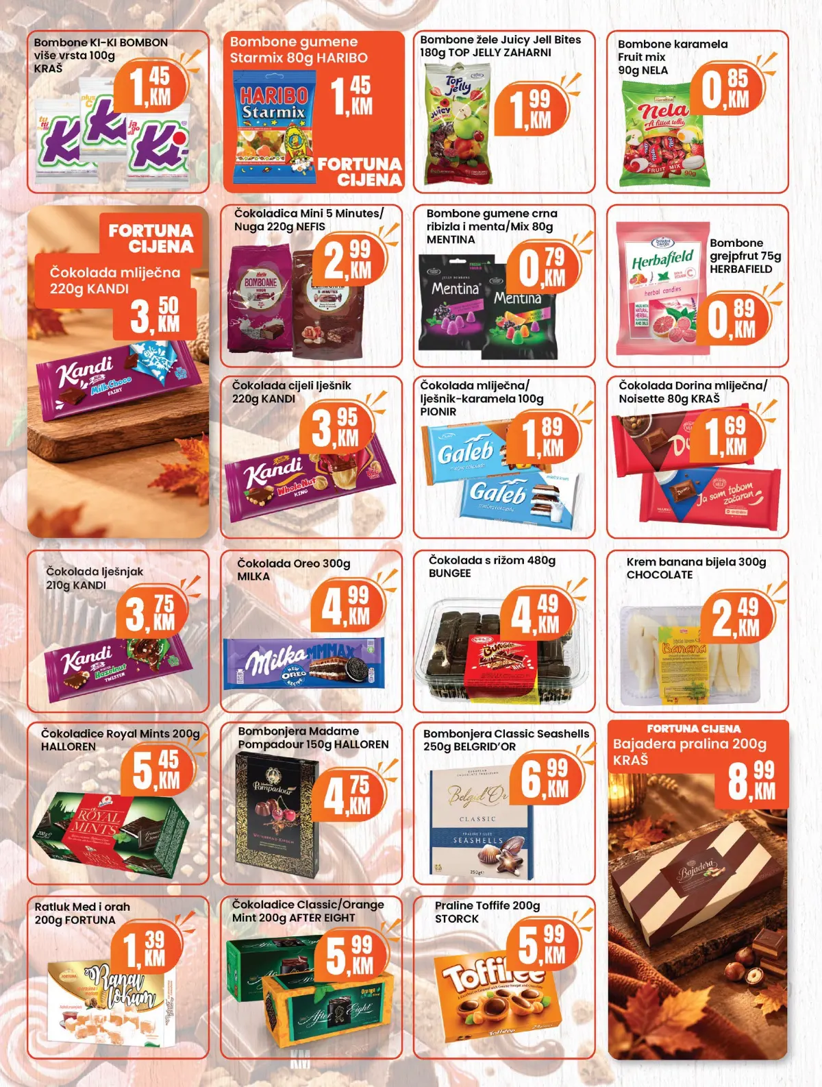 Fortuna Market katalog oktobar 2026. – čokolade, bombonjere i bombone