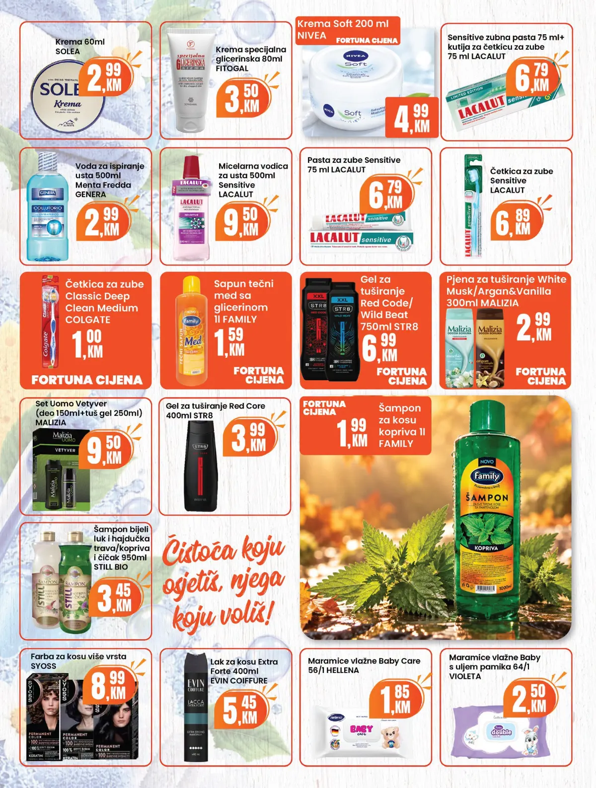 Fortuna Market katalog oktobar 2026. – higijena, njega i kozmetika