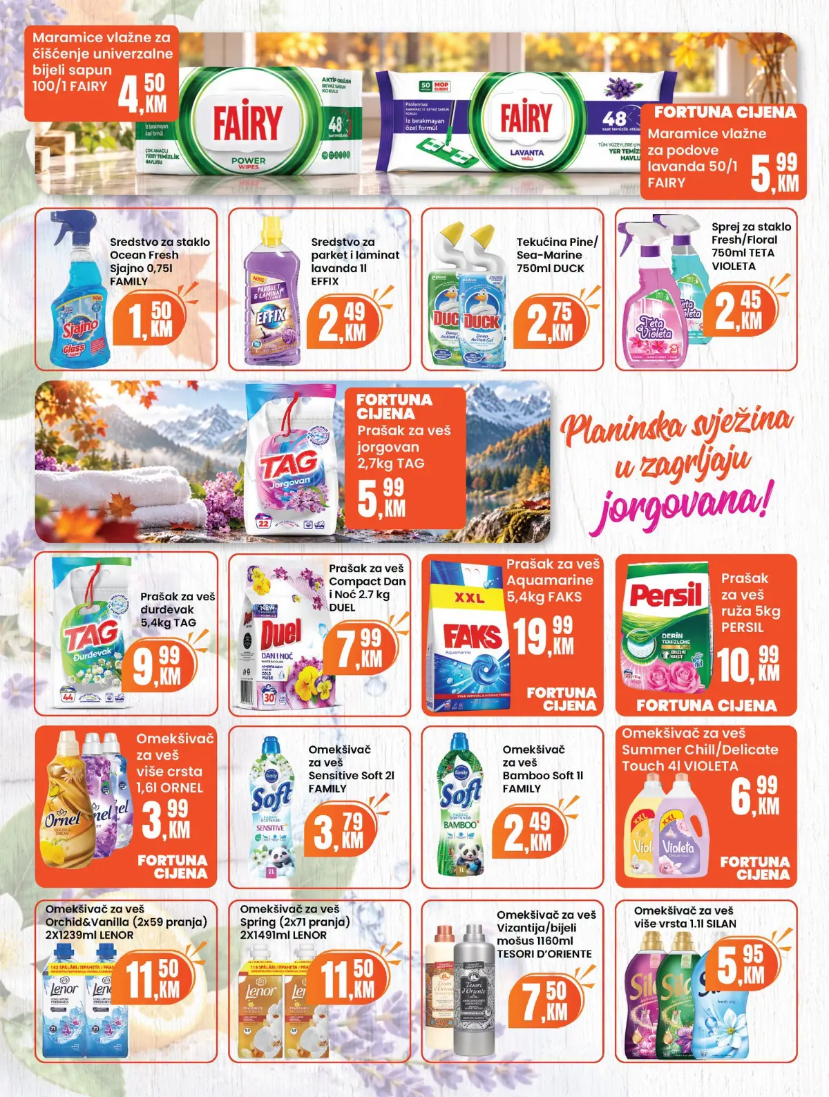 Fortuna Market katalog oktobar 2026. – deterdženti i omekšivači za veš