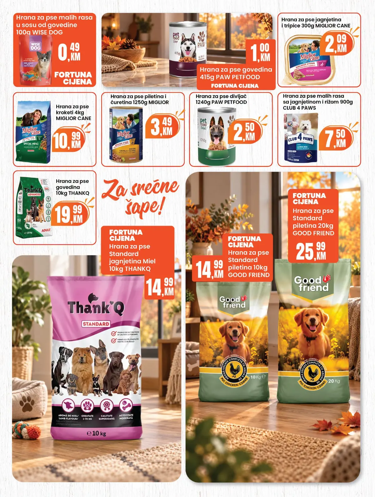 Fortuna Market katalog oktobar 2026. – hrana za pse