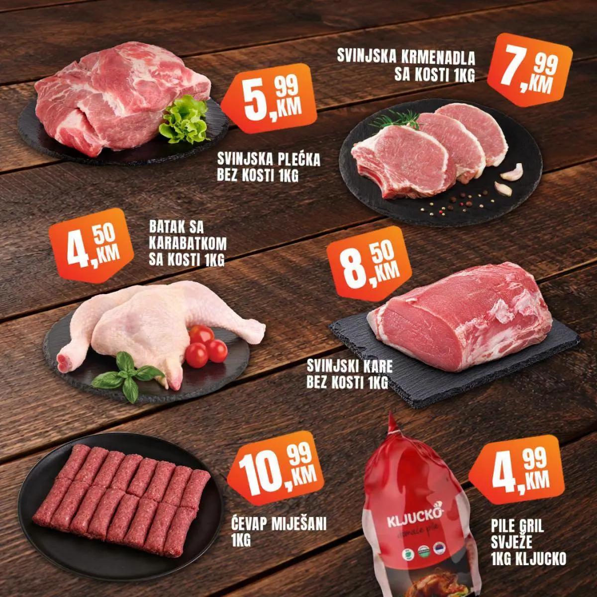 Fortuna Market vikend akcija – svinjska plećka 5,99 KM, batak s karabatkom 4,50 KM i svinjska krmenadla 7,99 KM