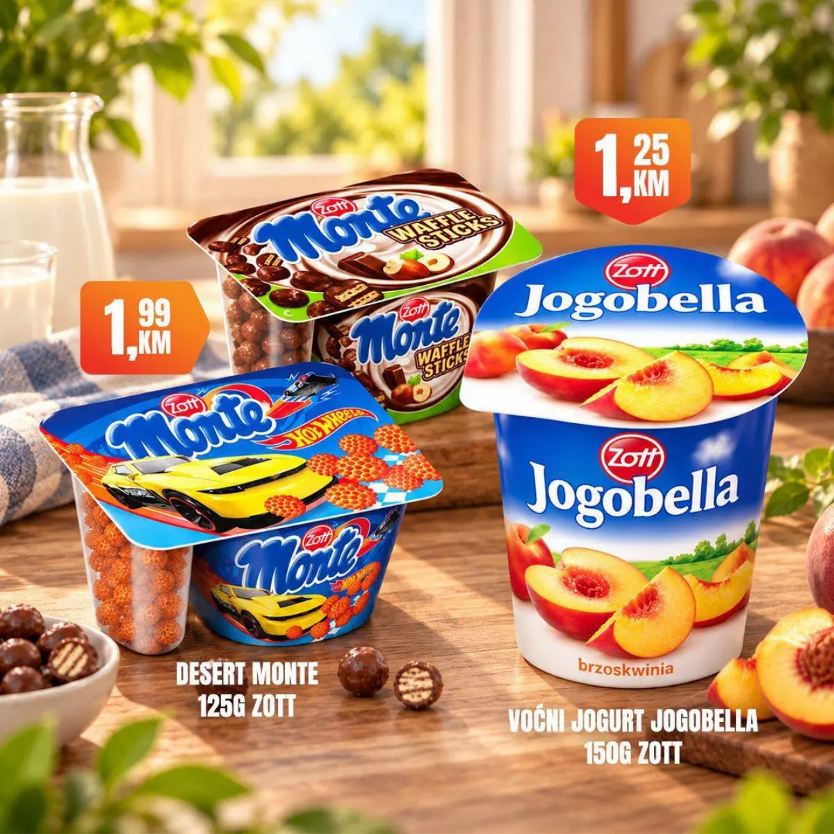 Fortuna Market vikend akcija – Monte desert i Jogobella voćni jogurt po akcijskim cijenama