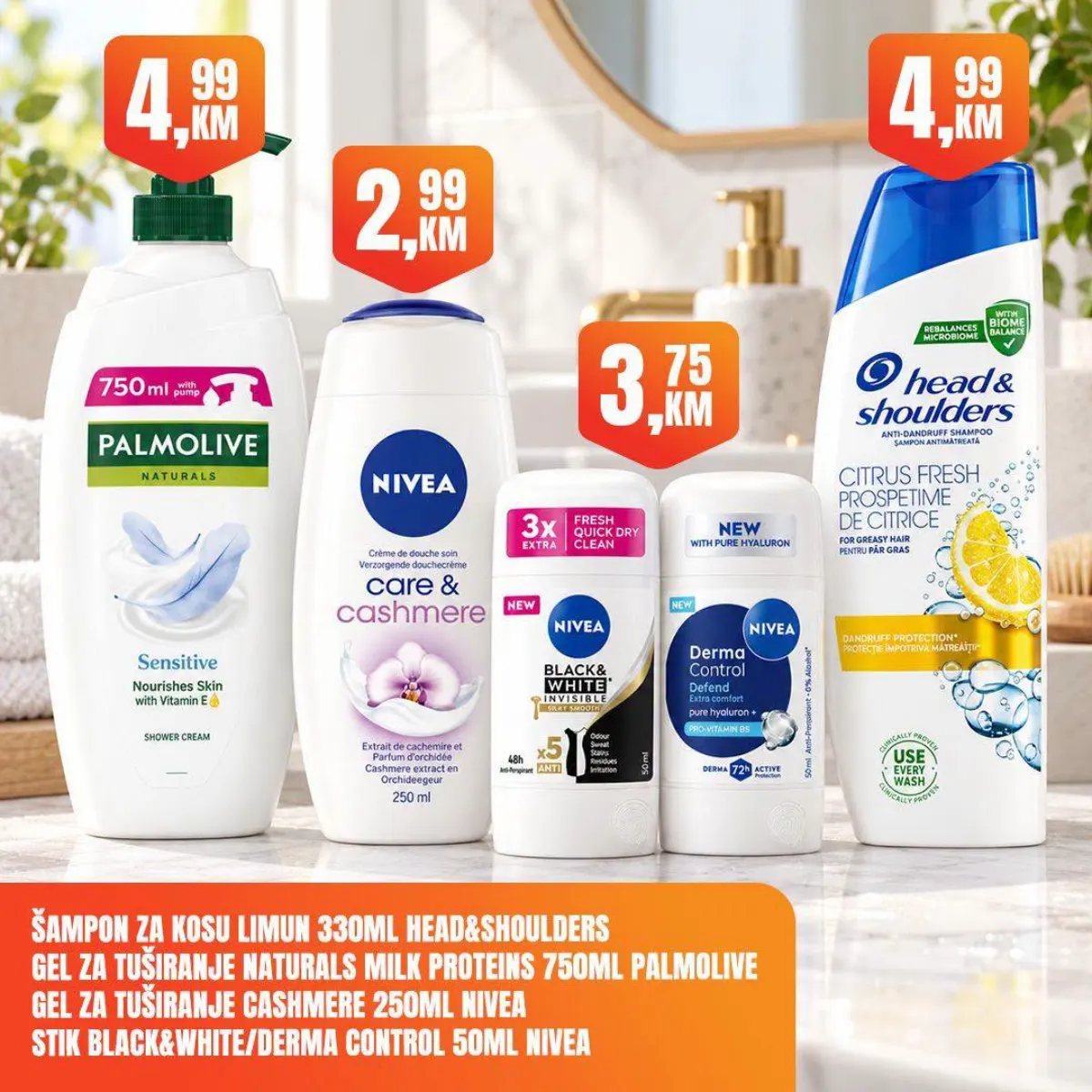 Fortuna Market vikend akcija – Palmolive, Nivea i Head & Shoulders proizvodi za ličnu njegu