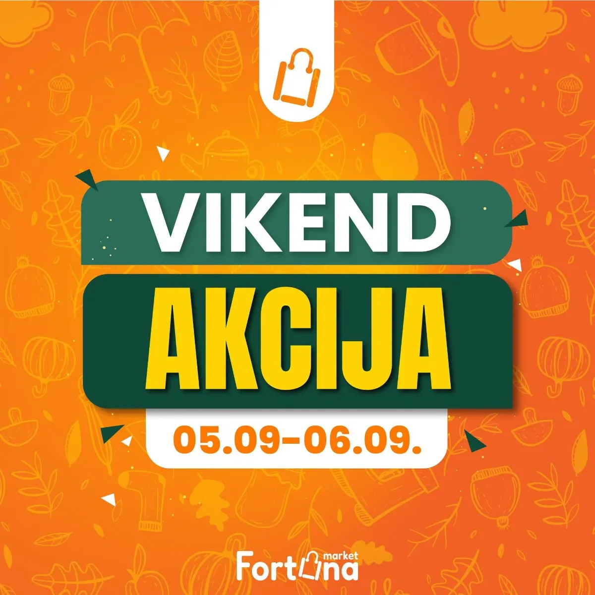 Fortuna Market vikend akcija 05. i 06.09.2026. – meso, voće, povrće, mliječni proizvodi, zamrznuta hrana i slatkiši po akcijskim cijenama