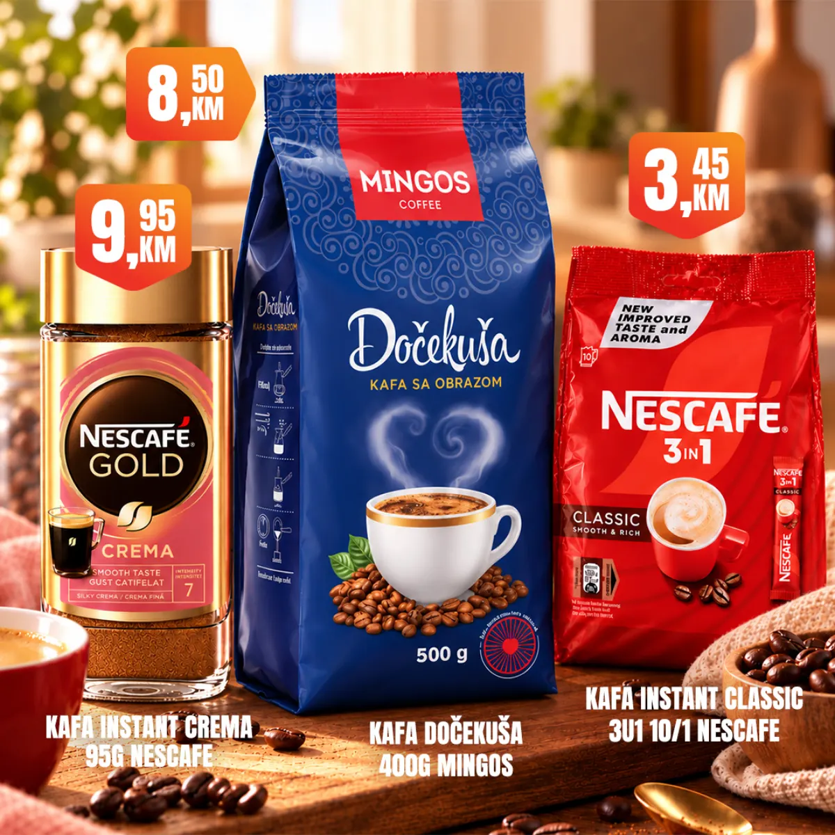 Fortuna vikend akcija – Nescafe Gold Crema, Mingos Dočekuša i Nescafe 3 u 1 kafa