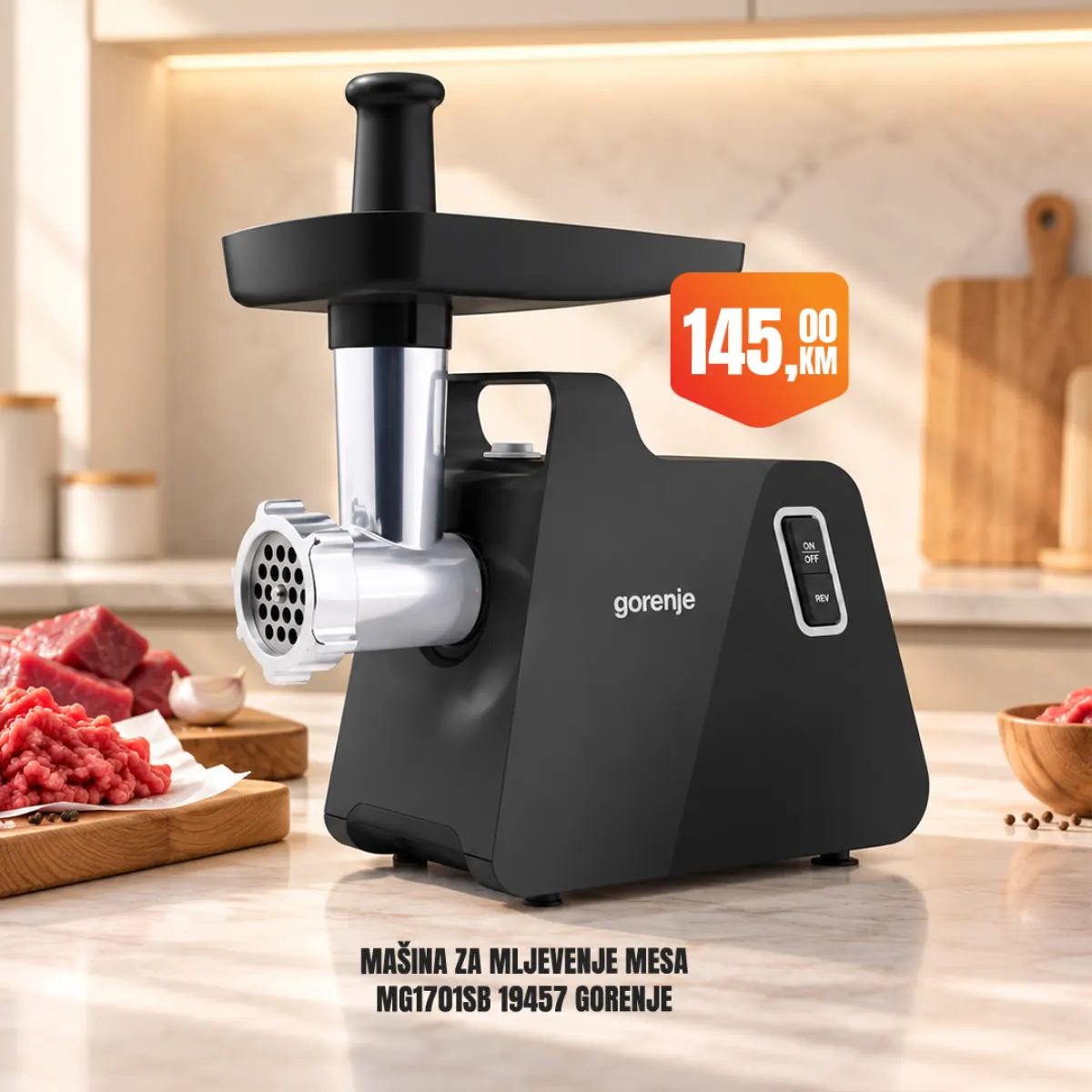 Fortuna vikend akcija – Gorenje mašina za mljevenje mesa, 145,00 KM