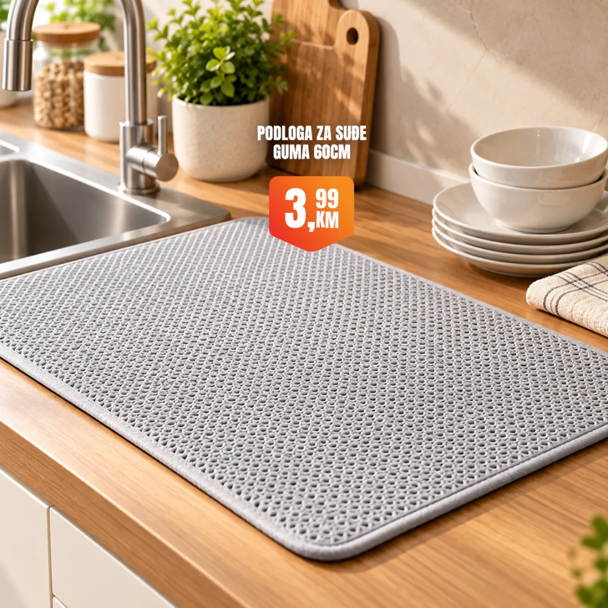Fortuna HOME – gumena podloga za suđe 60 cm po cijeni od 3,99 KM