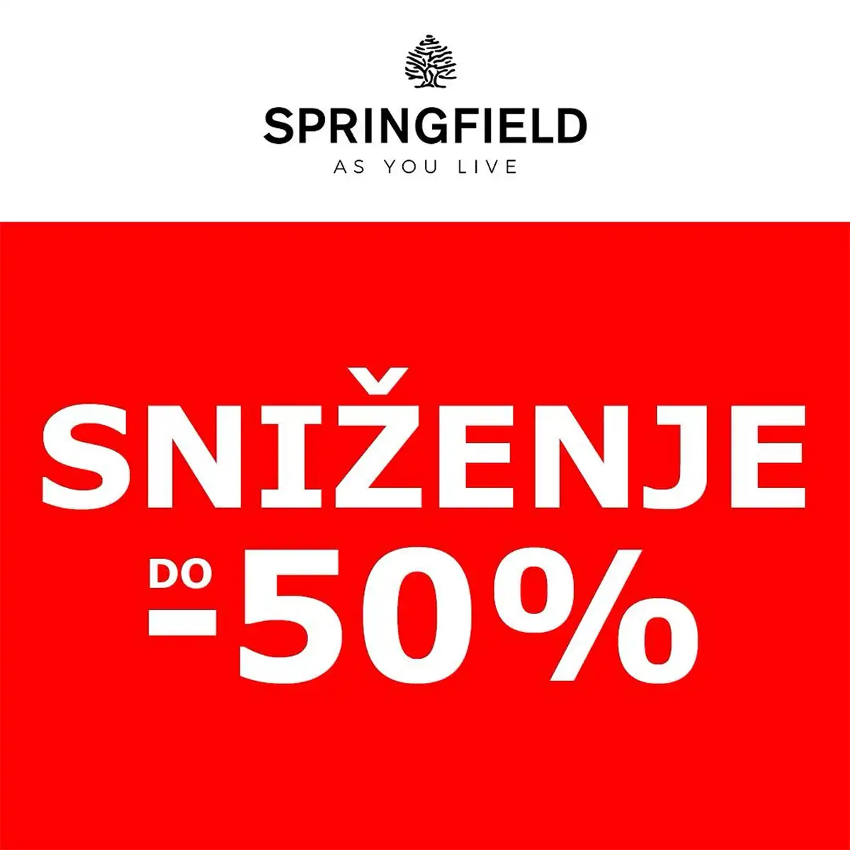 SPRINGFIELD sniženje do 50% ljetna kolekcija rasprodaja do 31. augusta 2026