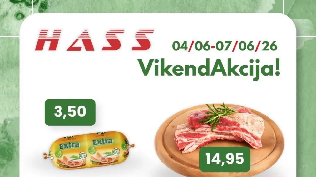 HASS vikend akcija do 07.06.2026 – teleća rebra 14,95 KM, Ariel deterdžent 10,95 KM i ulje Bimal 3,29 KM