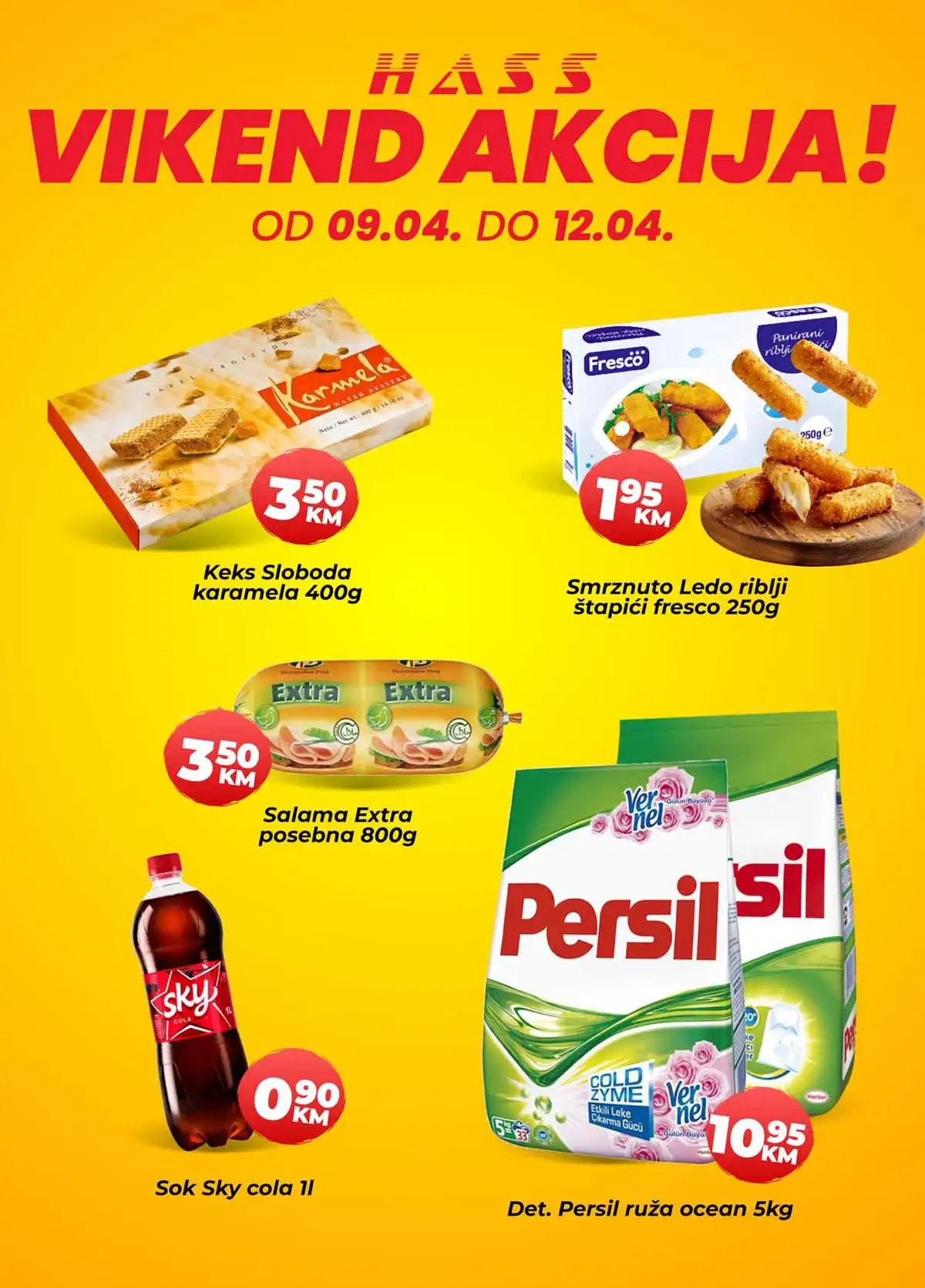 Hass Komerc katalog vikend akcija sniženja prehrane do 12. aprila 2026