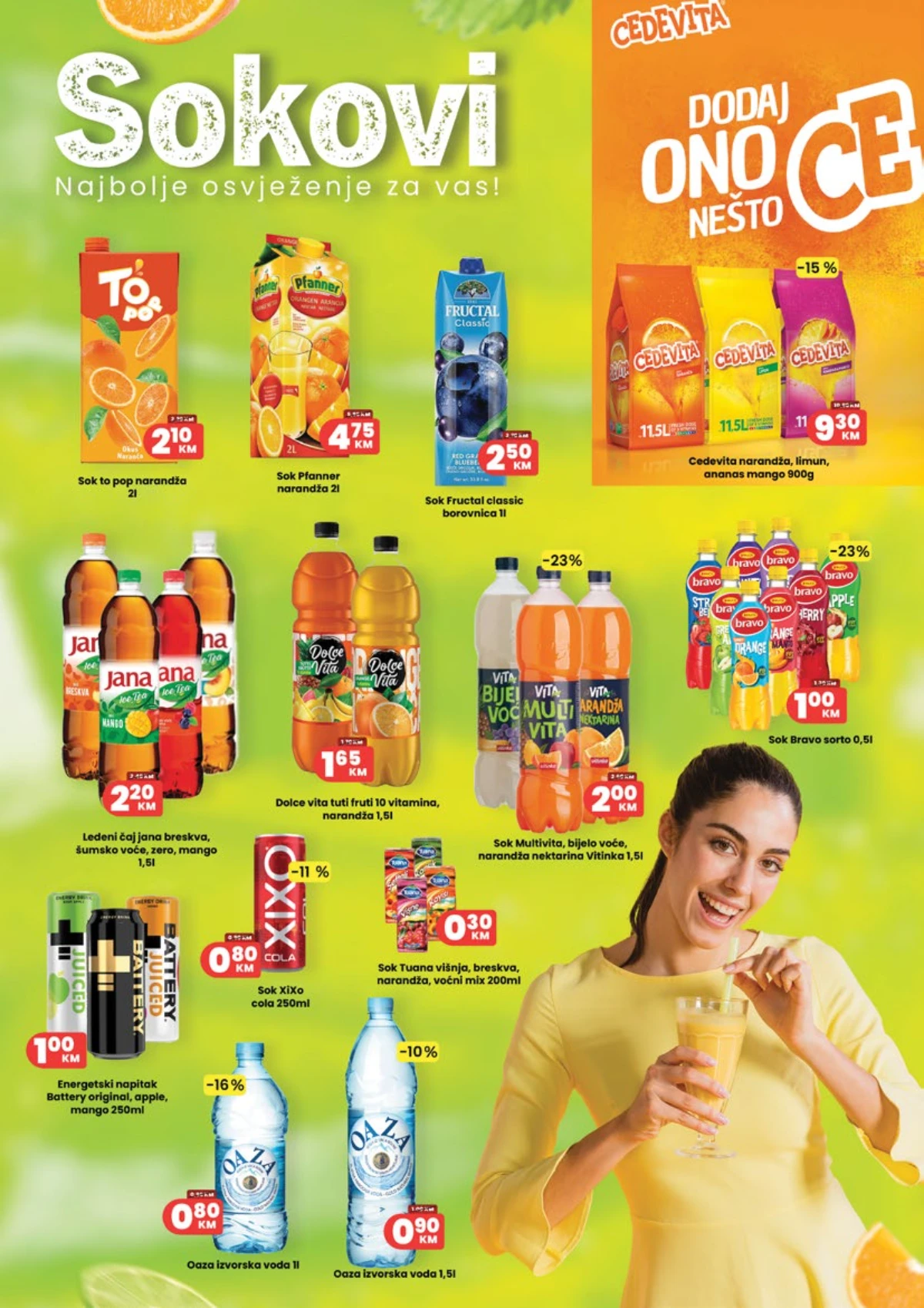 HASS katalog – sokovi, ledeni čajevi, Cedevita, voda, energetski napici i voćni sokovi