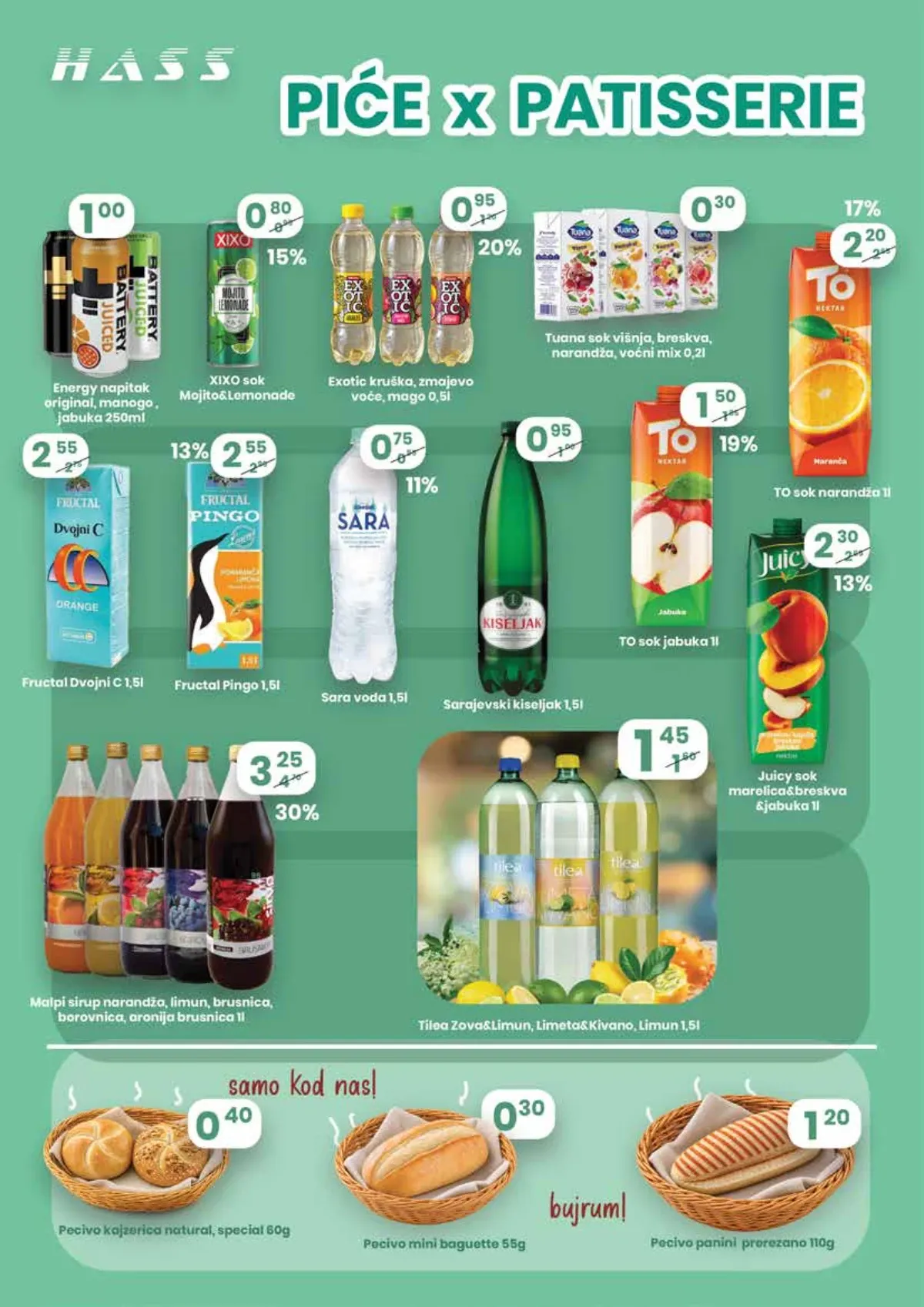 HASS Komerc katalog do 15.09.2026. – akcijska ponuda pića, slatkiša i grickalica