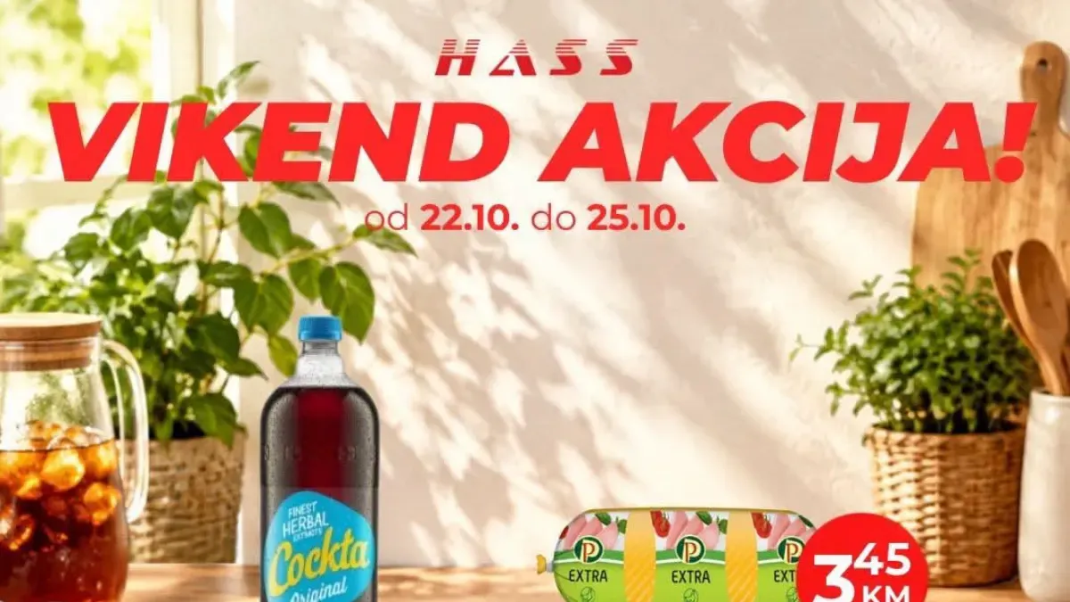 HASS vikend akcija od 22. do 25. oktobra: Cijene već od 0,99 KM