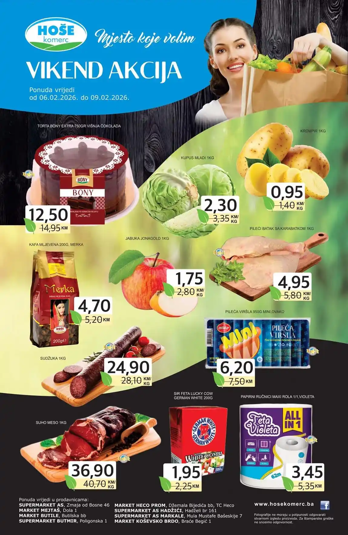 Hoše Komerc vikend akcija katalog februar 2026