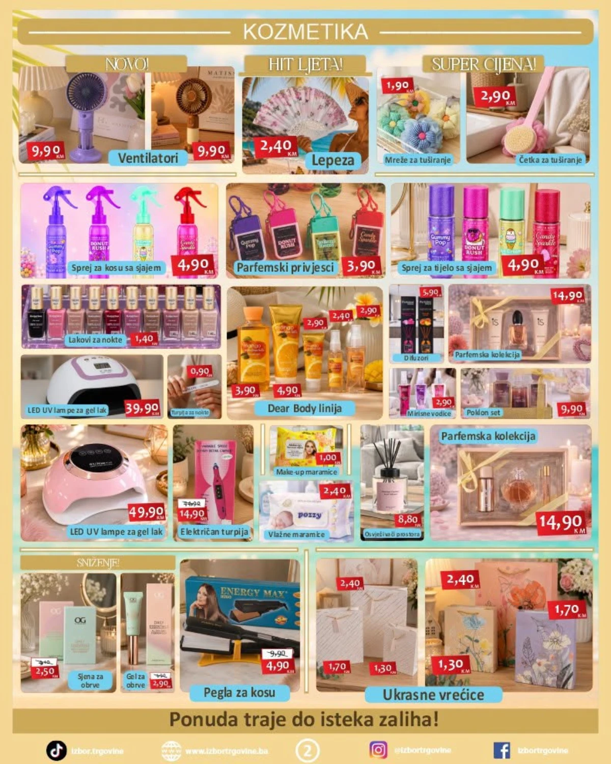 Izbor trgovine kozmetika akcija – beauty proizvodi, parfemi, lakovi za nokte i pribor po sniženim cijenama | Strana 2