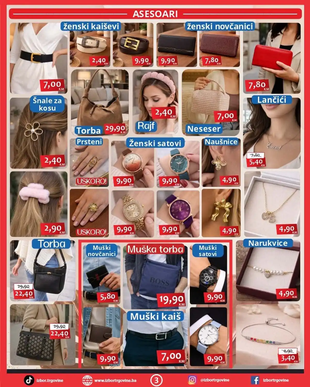 Izbor Trgovine akcija – kućni proizvodi i garderoba na sniženju do 13. marta 2026 (strana 3)