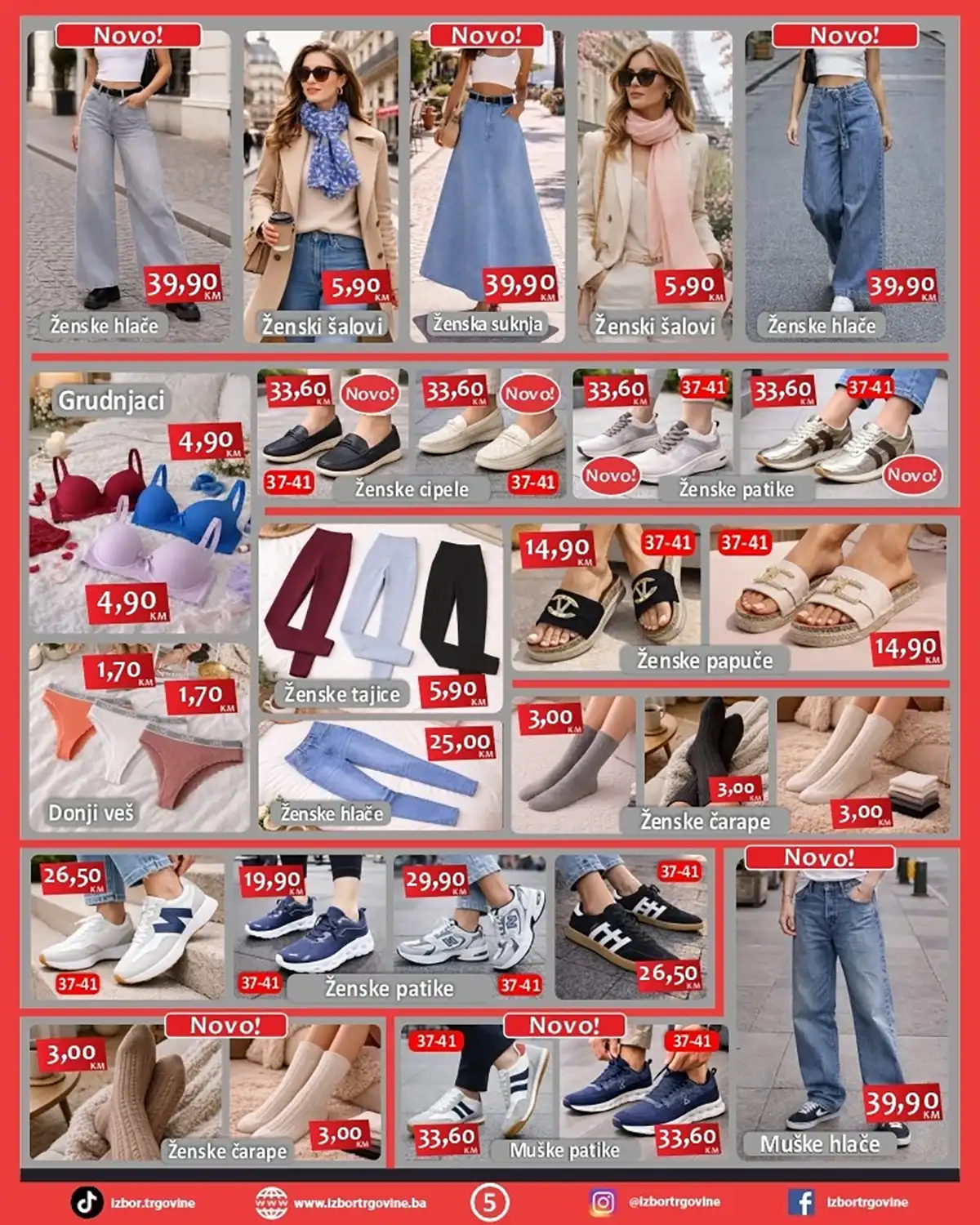 Izbor Trgovine akcija – kućni proizvodi i garderoba na sniženju do 17. aprila 2026 (strana 5)