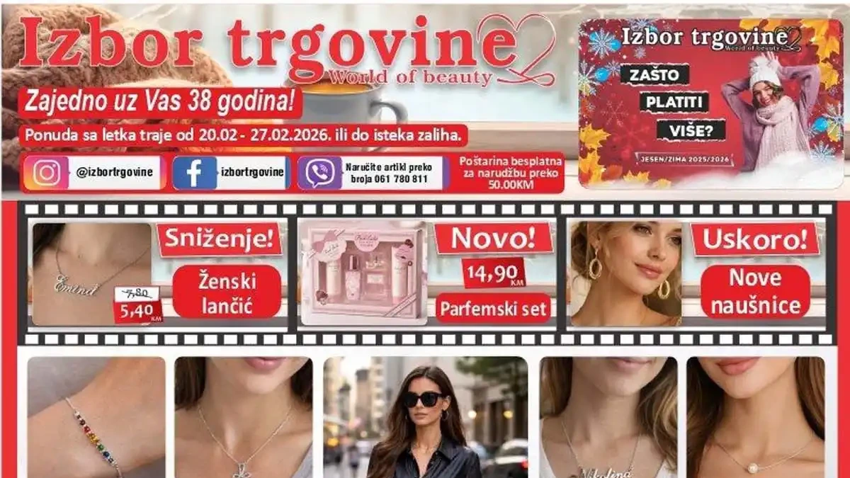 Izbor trgovine katalog kućni proizvodi i garderoba akcija