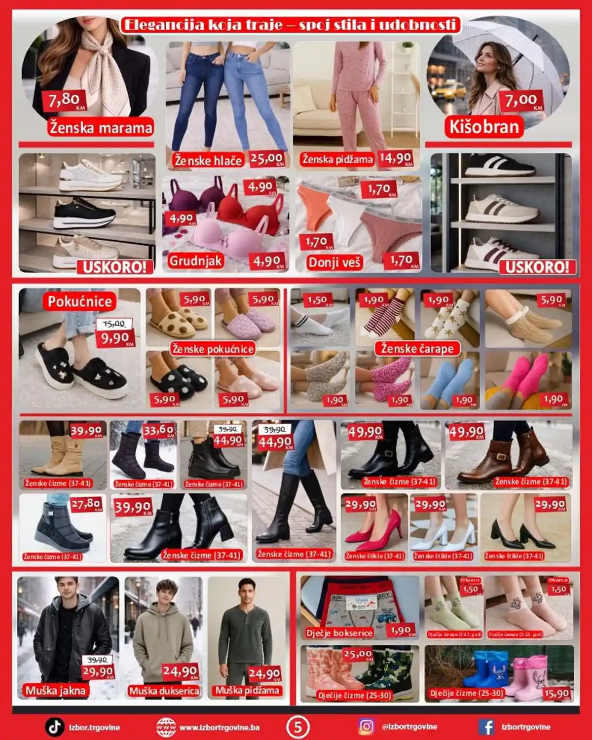 Izbor Trgovine akcija – kućni proizvodi i garderoba na sniženju do 27. februara 2026 (strana 5)