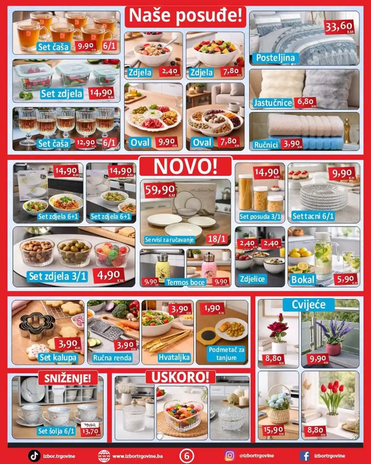 Izbor Trgovine akcija – kućni proizvodi i garderoba na sniženju do 27. februara 2026 (strana 6)