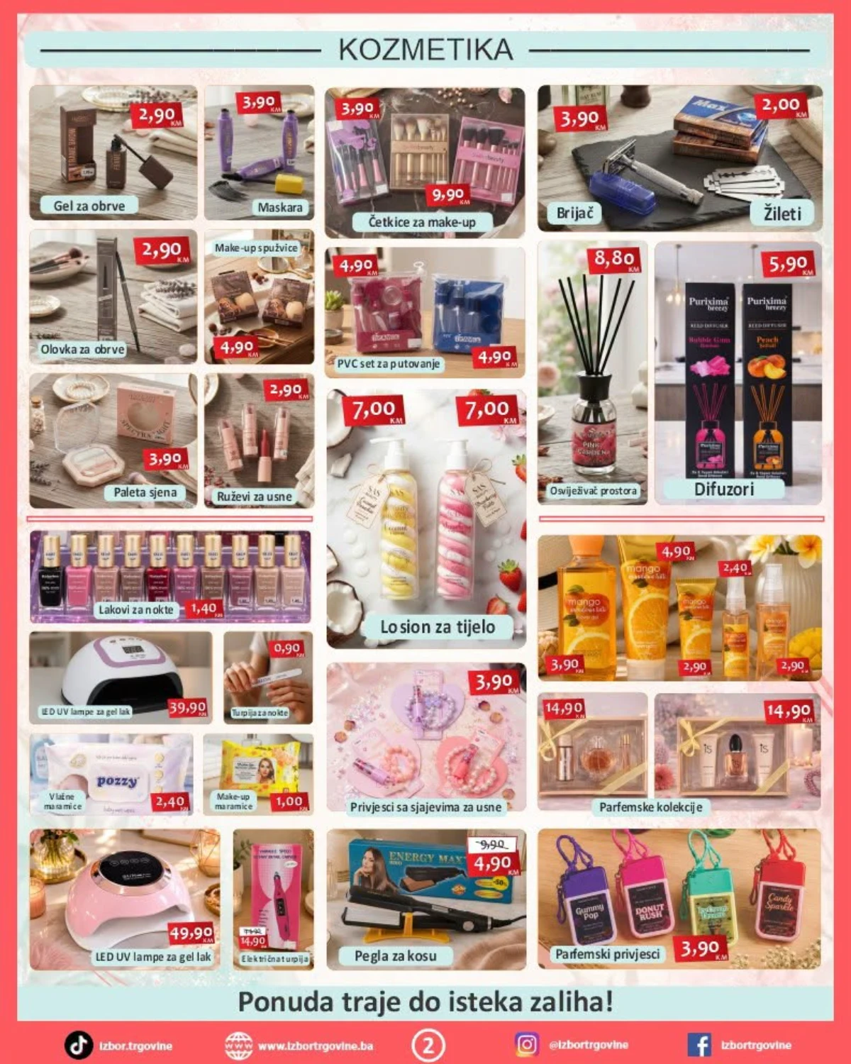 Izbor trgovine katalog strana 2 – kozmetika, parfemi, make-up, losioni i proizvodi za njegu po akcijskim cijenama