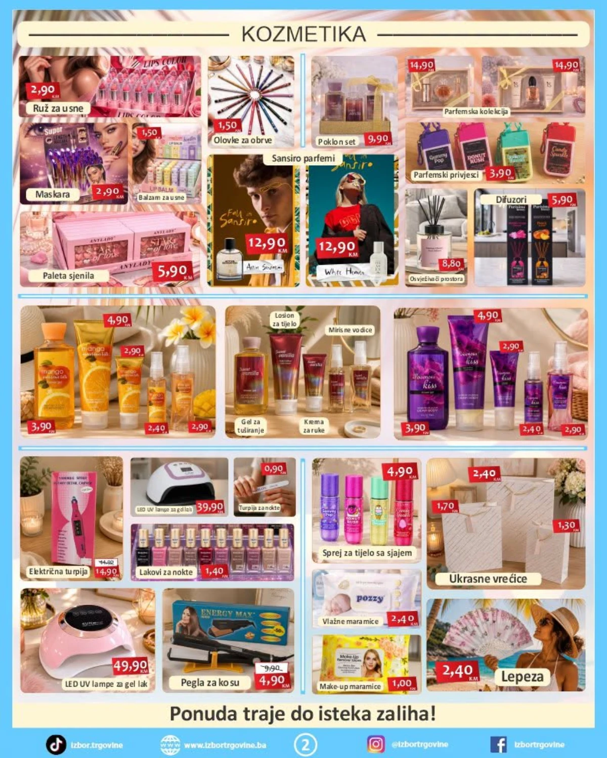 Izbor trgovine kozmetika do 31.07.2026. – parfemi, make-up, lakovi za nokte i beauty proizvodi po akcijskim cijenama
