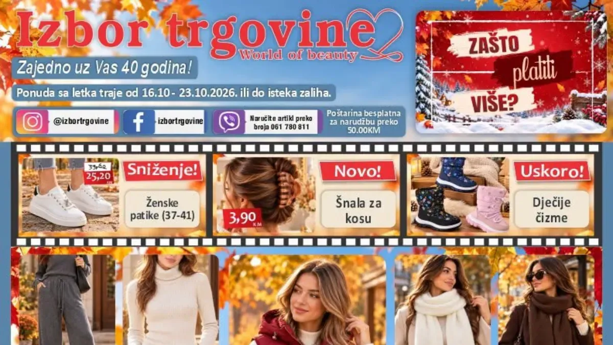 IZBOR trgovine katalog do 23.10.2026. – nova sniženja i akcijske cijene