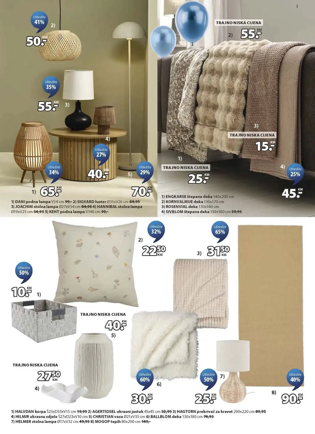 JYSK rođendanska akcija katalog sniženja namještaja i opreme za dom – strana 3 – do 14.04.2026