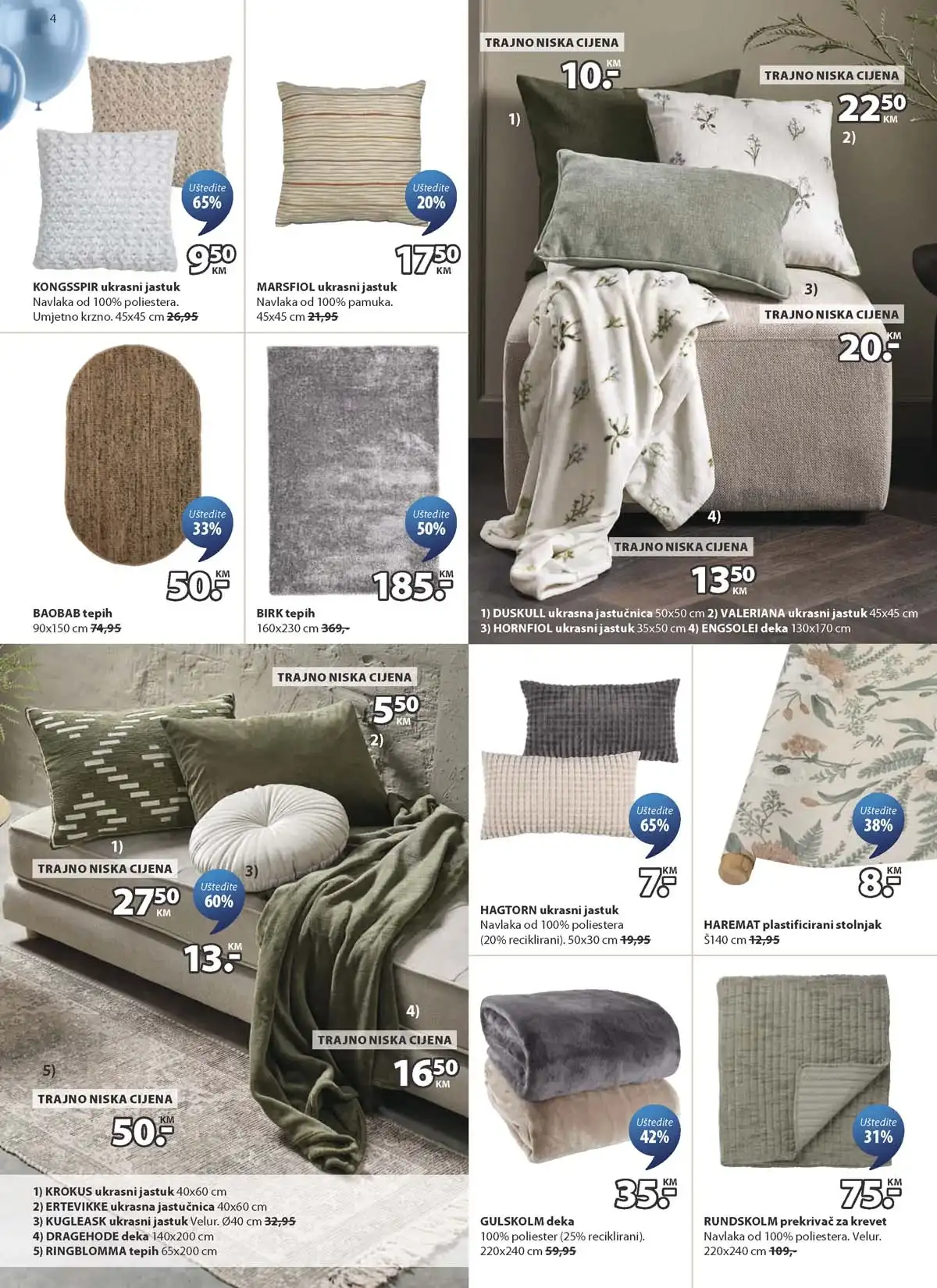 JYSK rođendanska akcija katalog sniženja namještaja i opreme za dom – strana 4 – do 14.04.2026