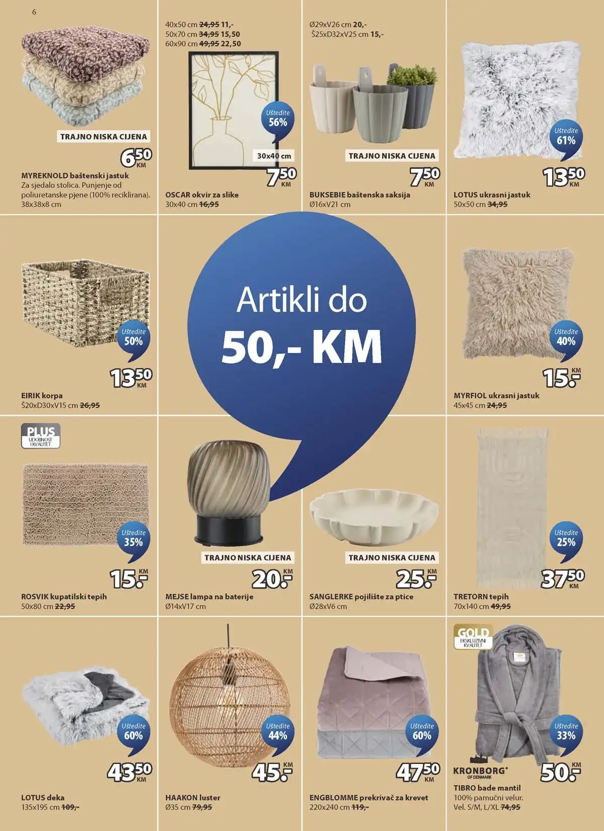 JYSK rođendanska akcija katalog sniženja namještaja i opreme za dom – strana 6 – do 14.04.2026