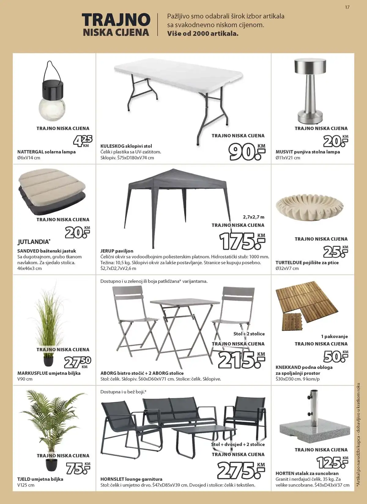 JYSK rođendanska akcija katalog sniženja namještaja i opreme za dom – strana 17 – do 14.04.2026