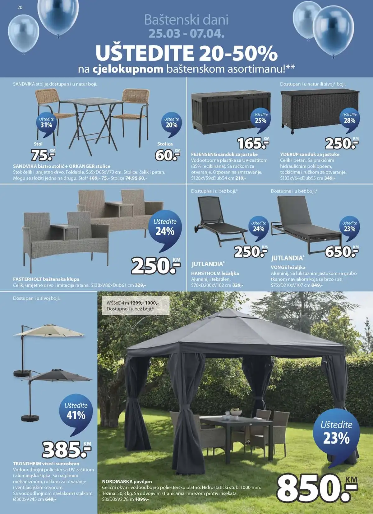 JYSK rođendanska akcija katalog sniženja namještaja i opreme za dom – strana 20 – do 14.04.2026