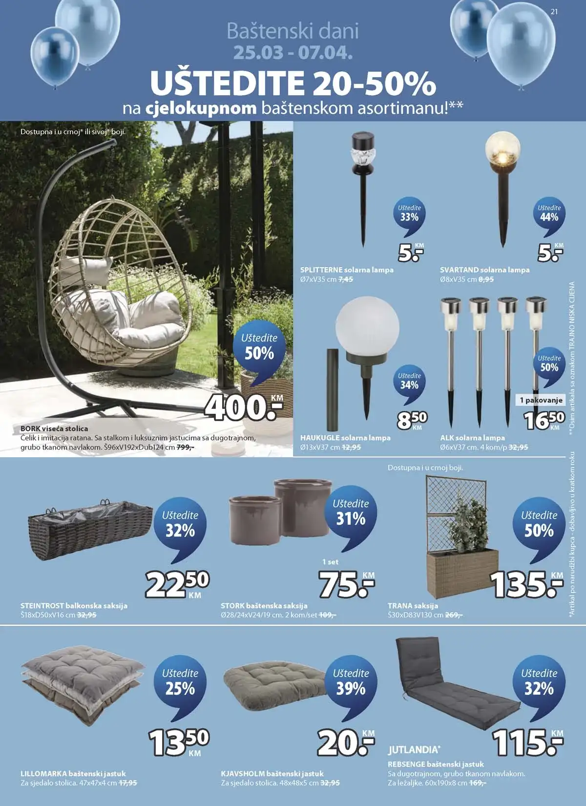 JYSK rođendanska akcija katalog sniženja namještaja i opreme za dom – strana 21 – do 14.04.2026