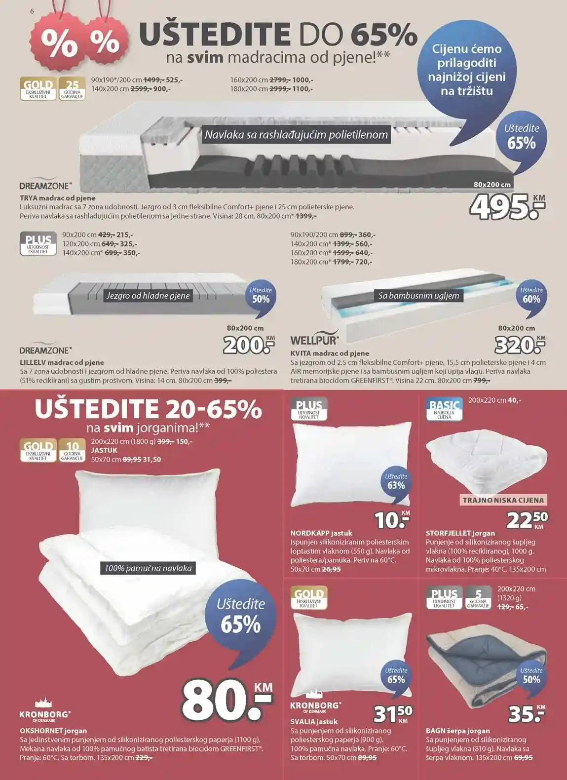 Jysk akcija Sniženja Jysk kataloška akcija