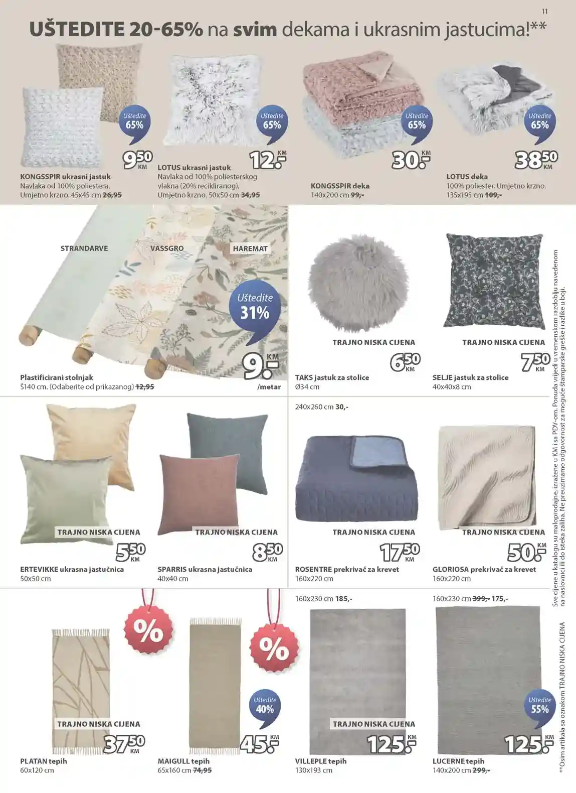 Jysk akcija Sniženja Jysk kataloška akcija