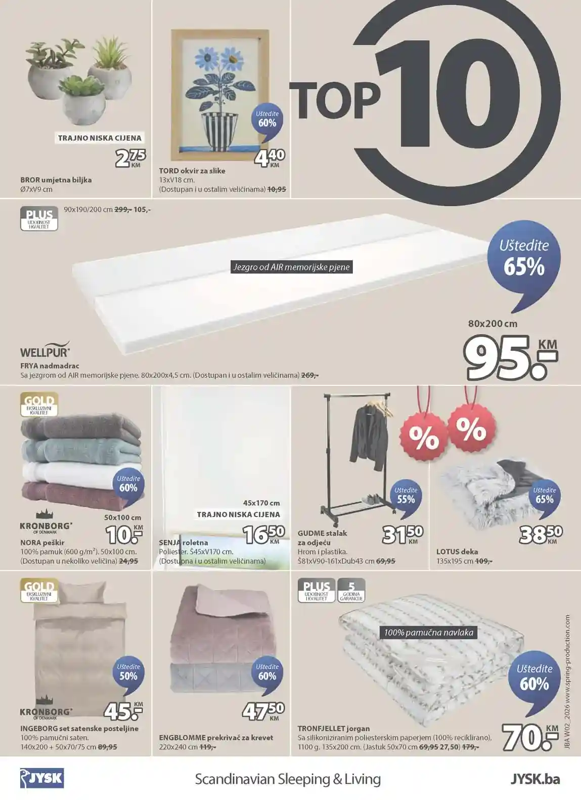 Jysk akcija Sniženja Jysk kataloška akcija