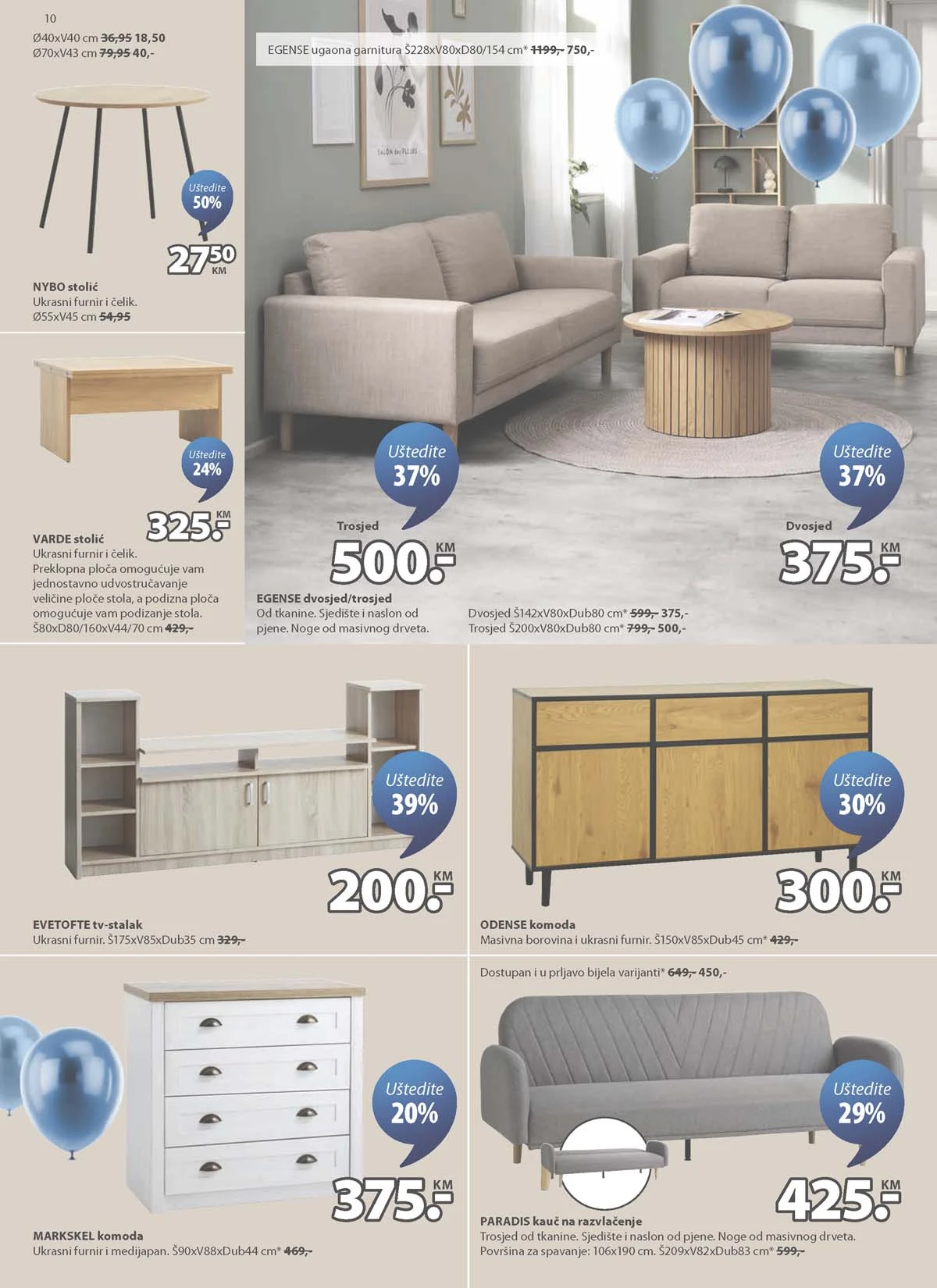 JYSK rođendanska akcija katalog sniženja namještaja i opreme za dom – strana 10 – do 31.03.2026