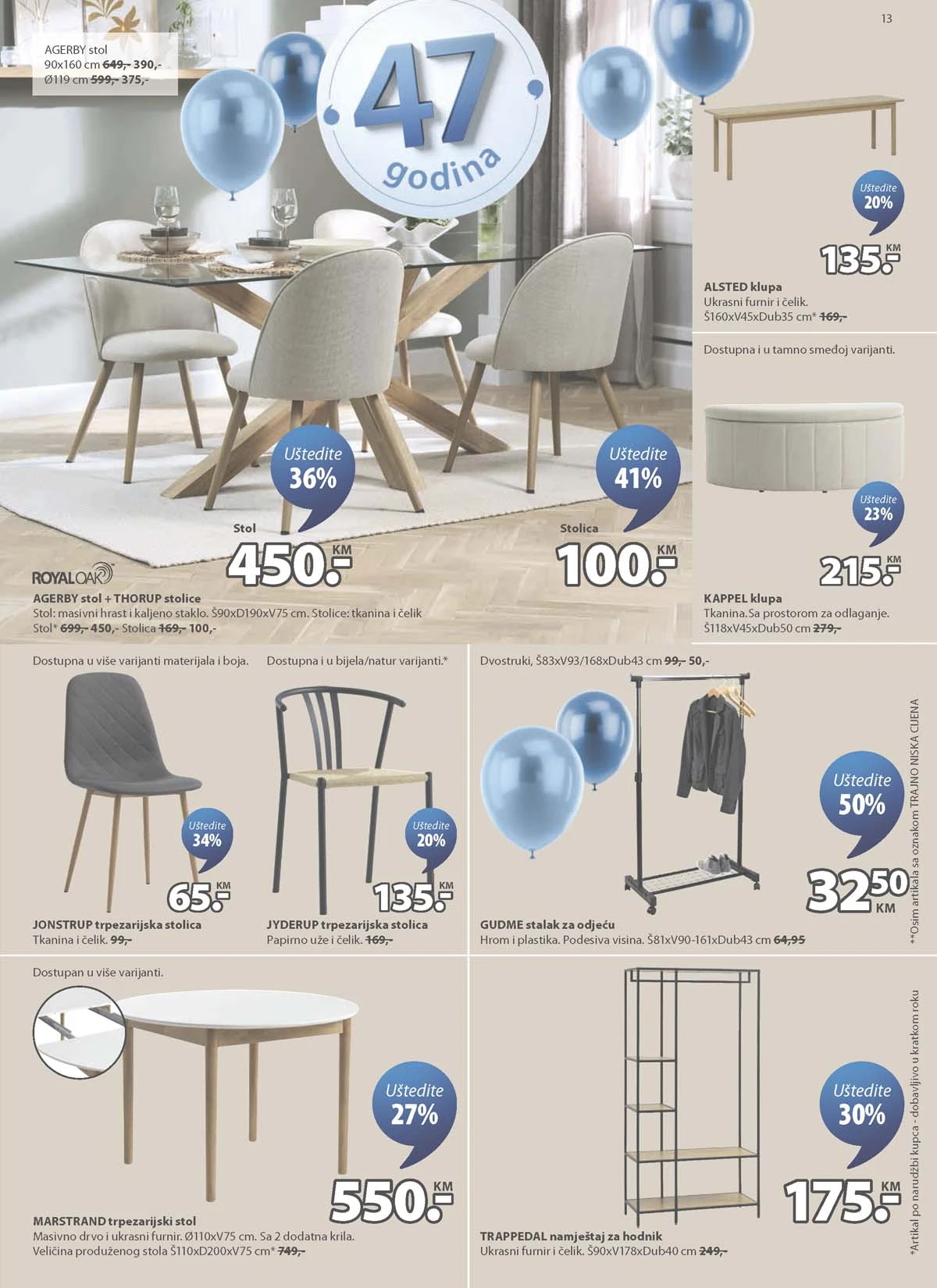 JYSK rođendanska akcija katalog sniženja namještaja i opreme za dom – strana 13 – do 31.03.2026