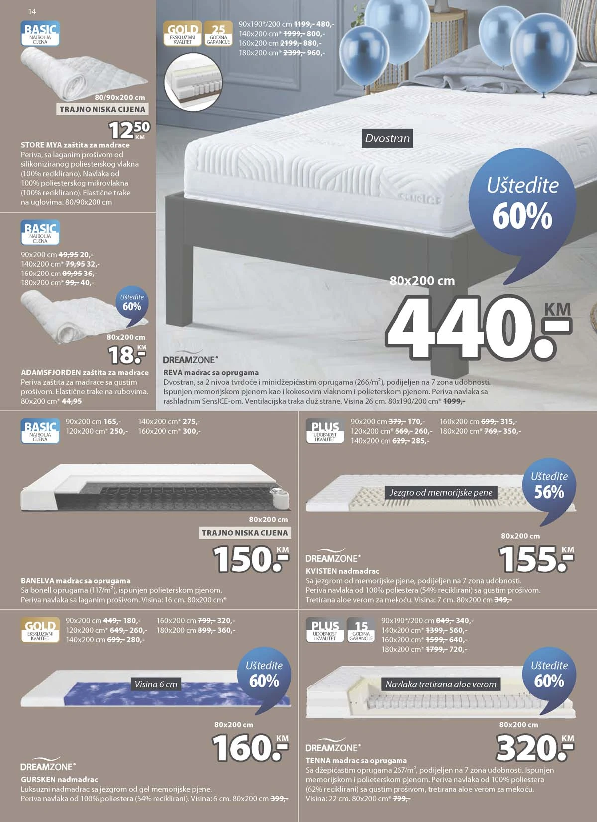 JYSK rođendanska akcija katalog sniženja namještaja i opreme za dom – strana 14 – do 31.03.2026