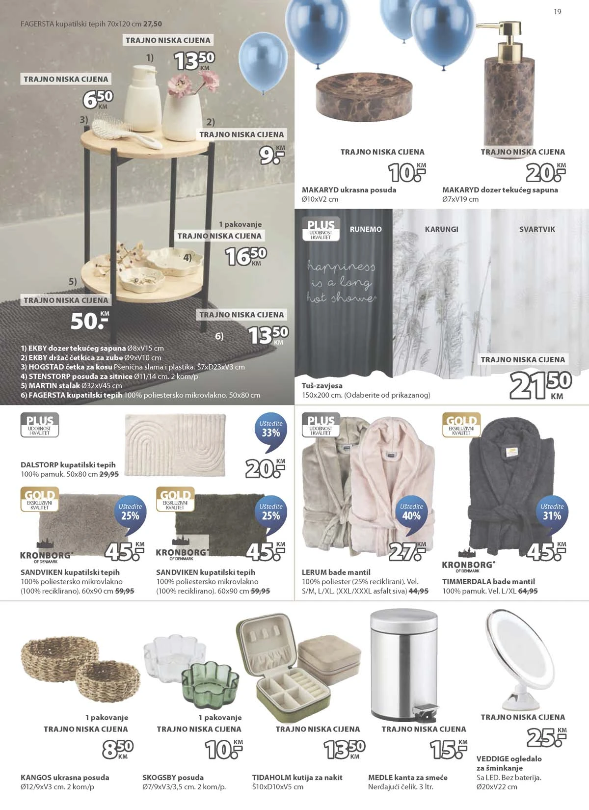 JYSK rođendanska akcija katalog sniženja namještaja i opreme za dom – strana 19 – do 31.03.2026