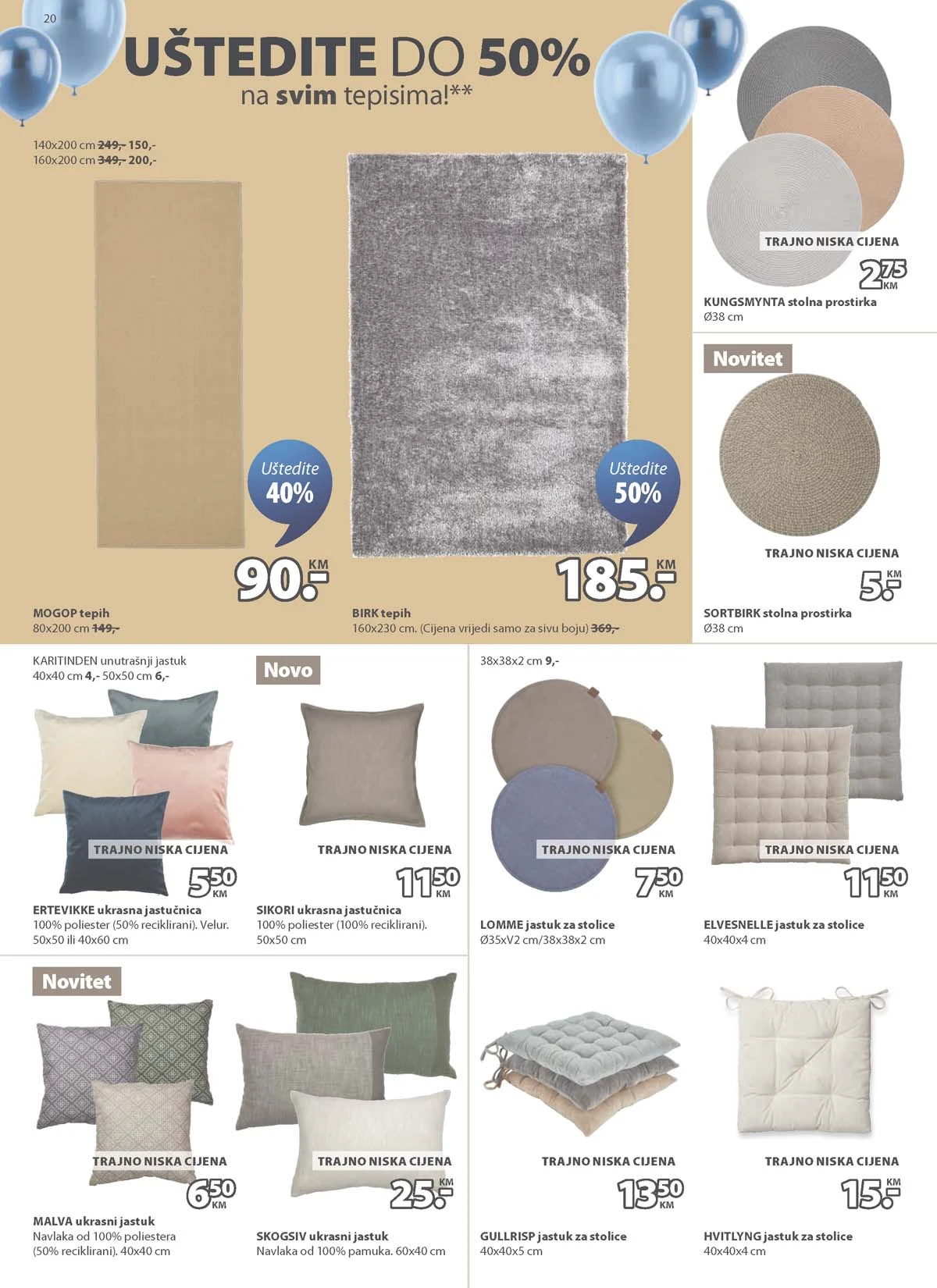 JYSK rođendanska akcija katalog sniženja namještaja i opreme za dom – strana 20 – do 31.03.2026