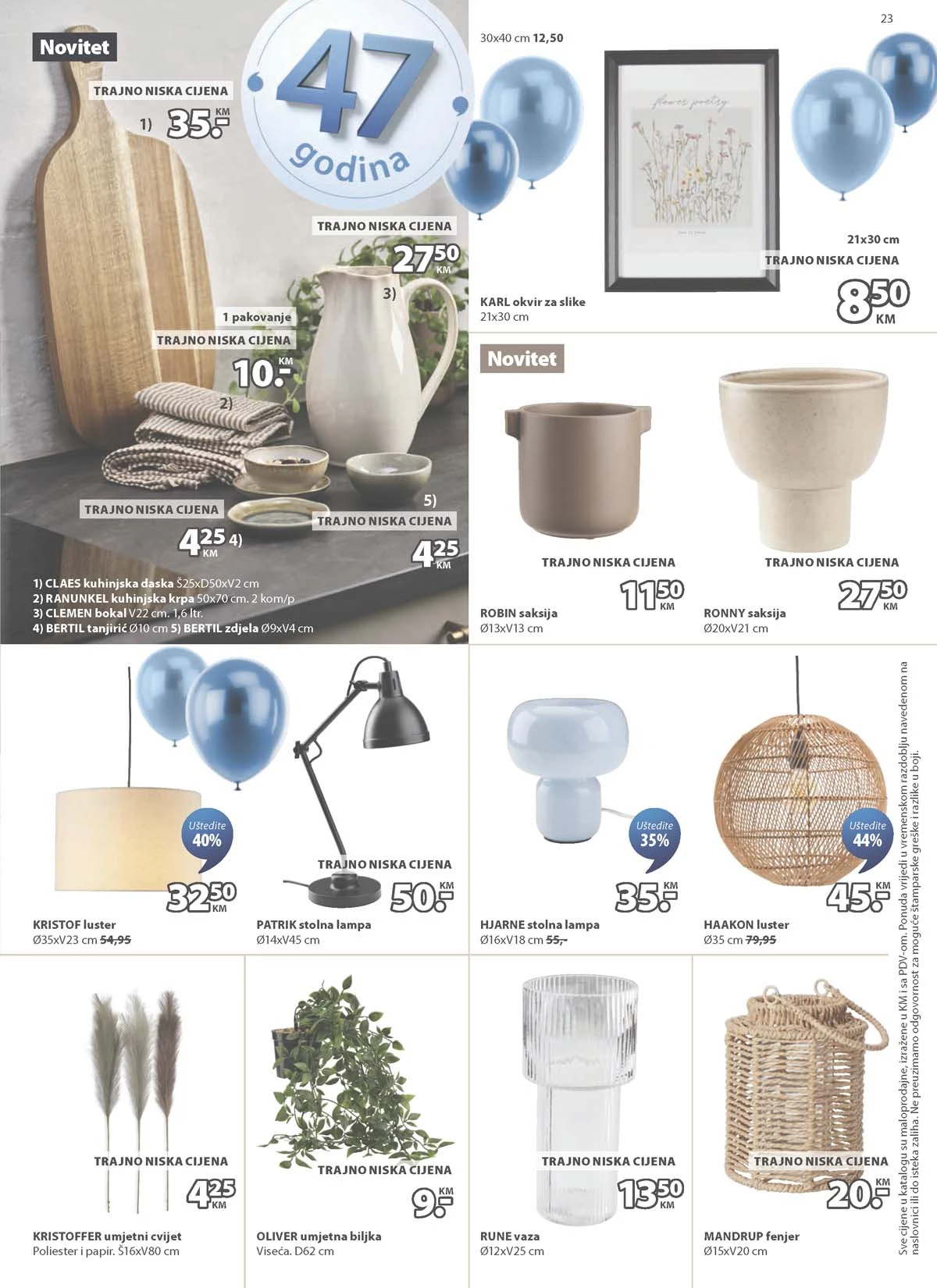 JYSK rođendanska akcija katalog sniženja namještaja i opreme za dom – strana 23 – do 31.03.2026