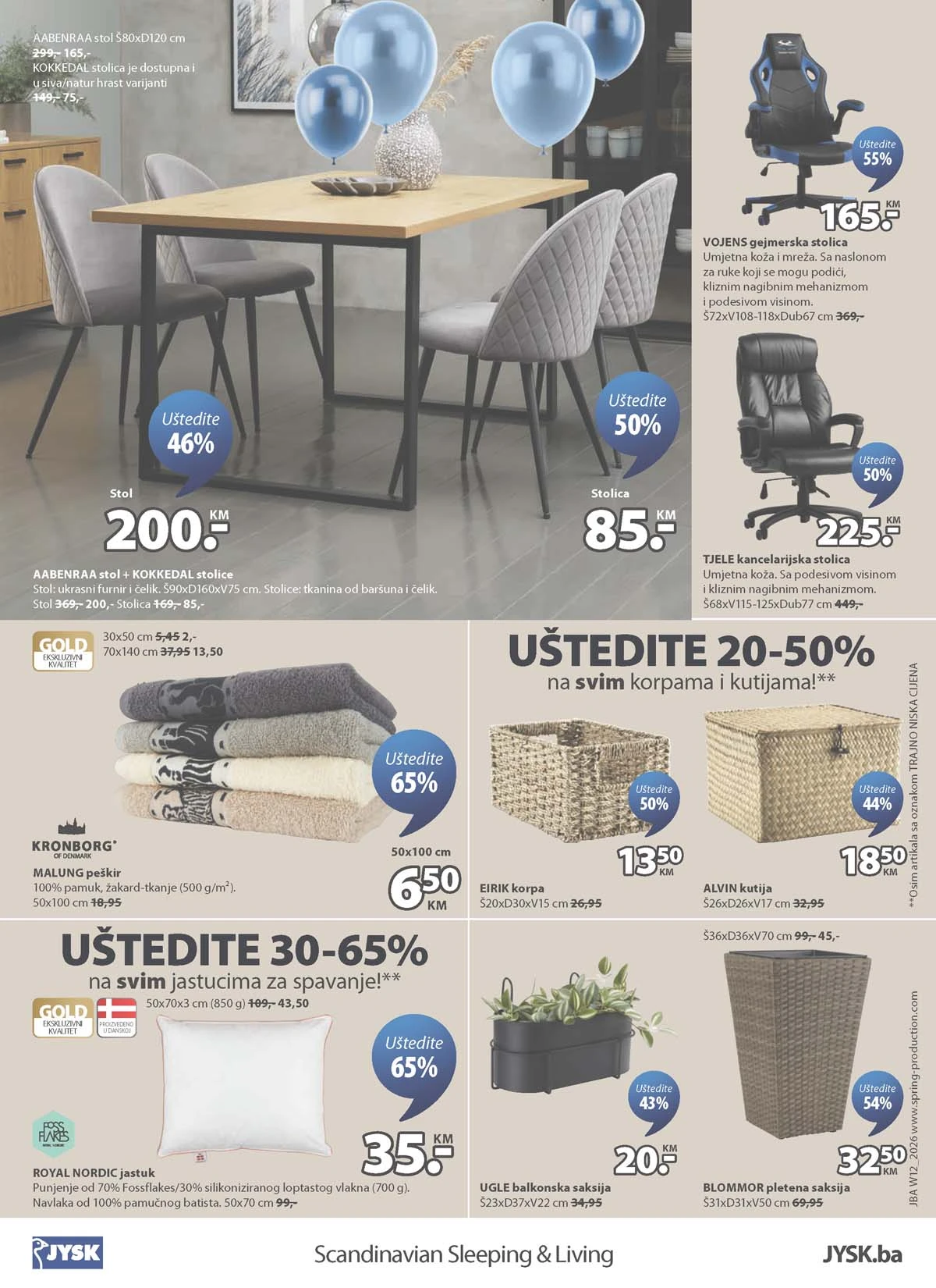 JYSK rođendanska akcija katalog sniženja namještaja i opreme za dom – strana 24 – do 31.03.2026