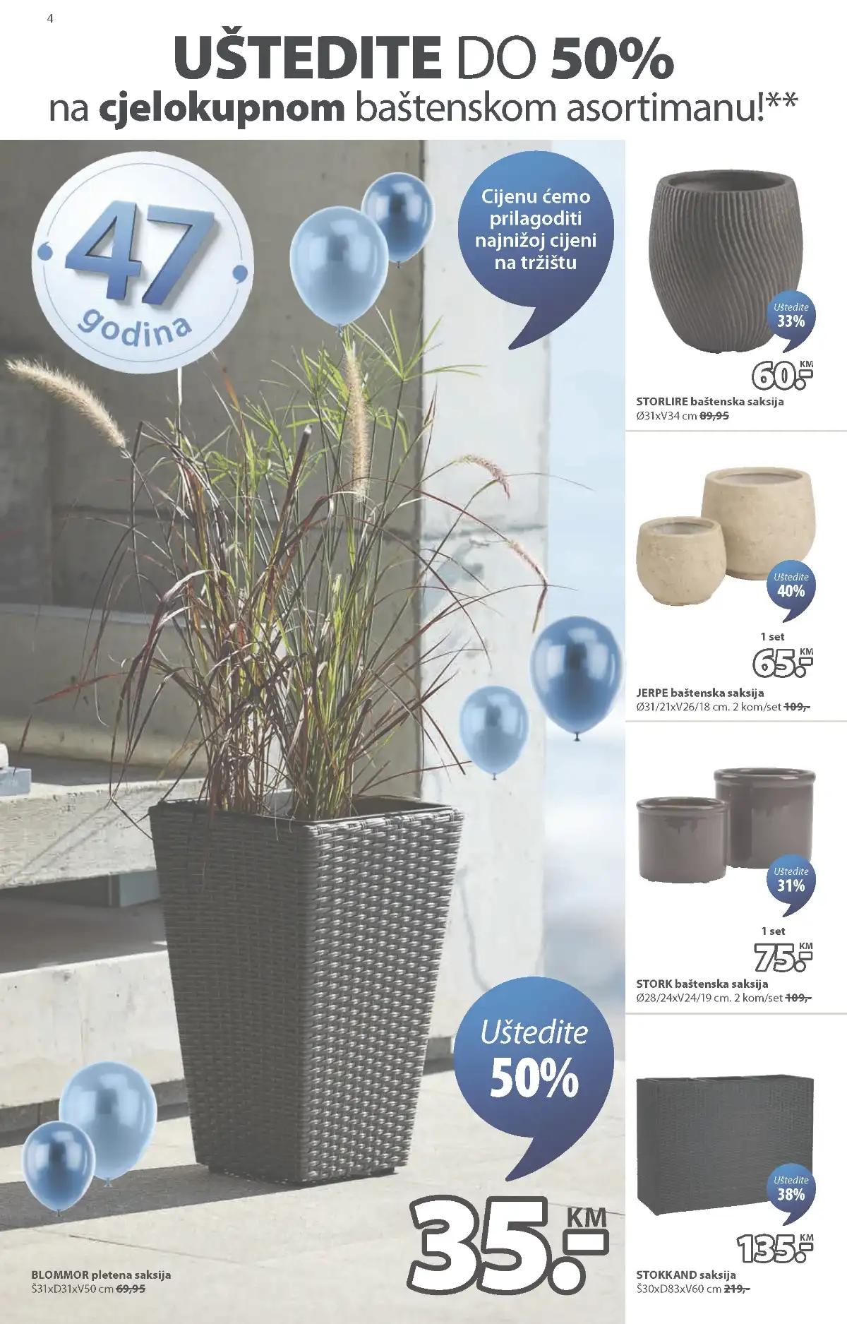 JYSK akcija do 50 posto baštenske garniture i oprema za dvorište do 05.05.2026 strana 4