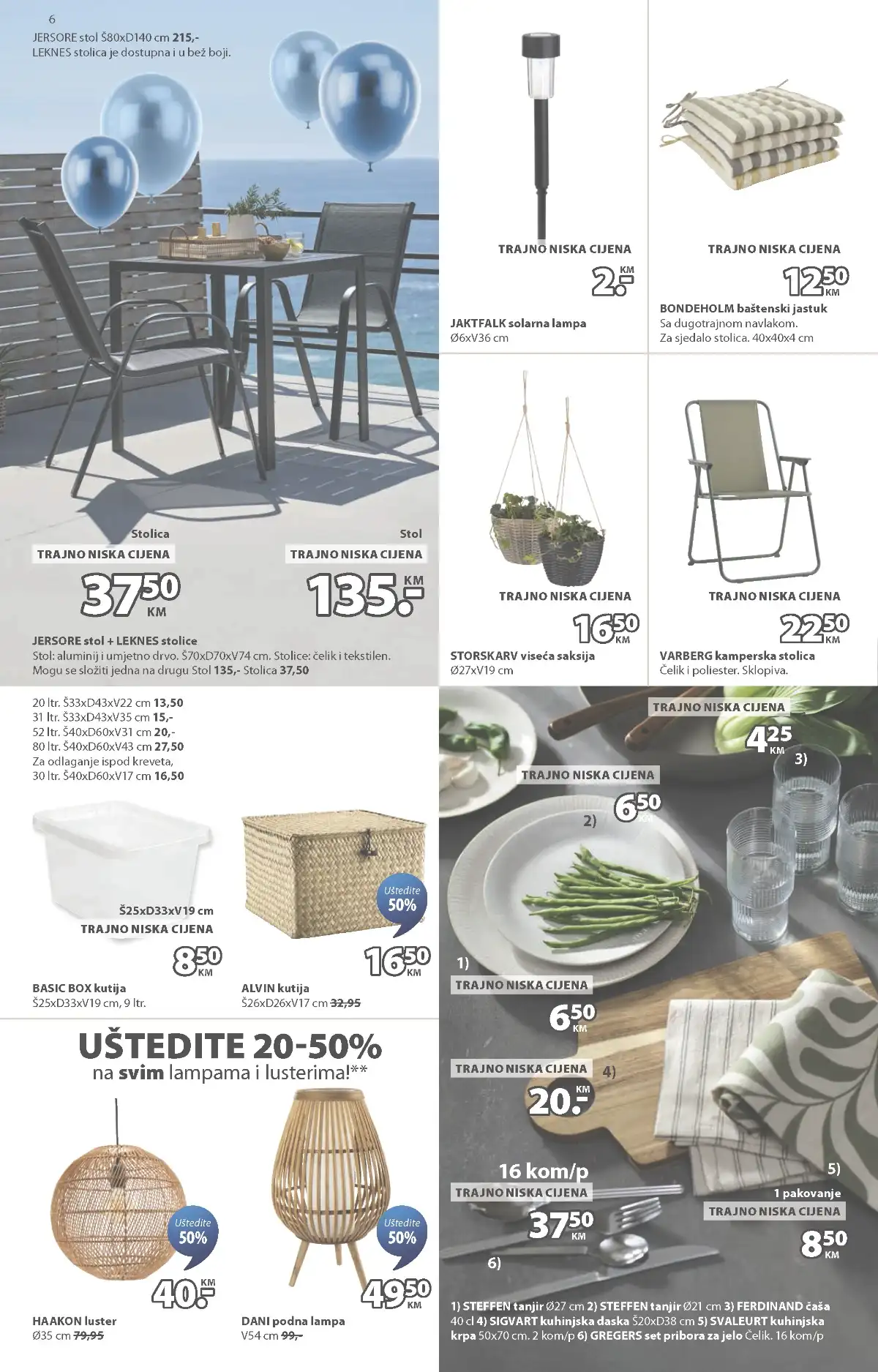 JYSK akcija do 50 posto stolovi stolice bašta dvorište do 05.05.2026 strana 6