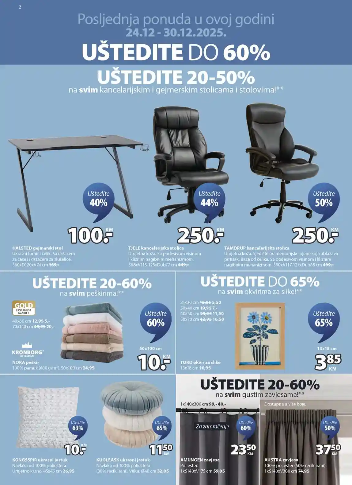 Jysk akcija Sniženja Jysk kataloška akcija